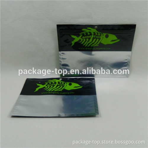 colorful printing fishing lure zipper bag export to usa / customized plastic fishing lure zipper bag